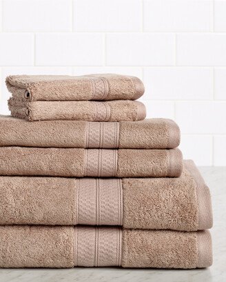 Rayon From Bamboo Blend Solid 6Pc Towel Set-AF