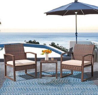 Patiorama 3-pc. Outdoor Cushioned Wicker Chat Set