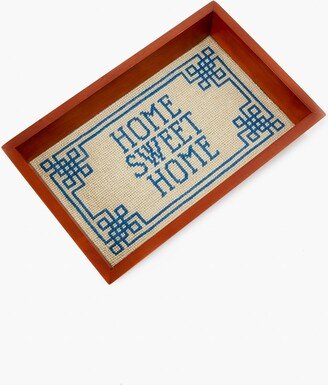 Home Sweet Home Needlepoint Tray