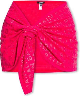 Allover Printed Beach Skirt-AA