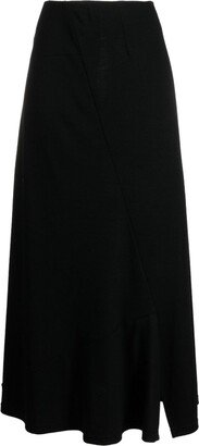 Luminary panelled maxi skirt