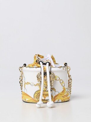 bag in saffiano synthetic leather with Baroque print-AA