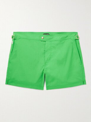 Straight-Leg Mid-Length Swim Shorts-AB