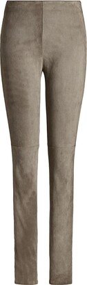 Eleanora Stretch Suede Skinny Pants