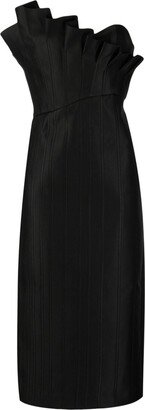 Davies asymmetric midi dress