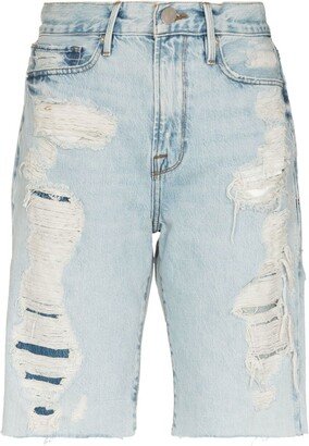 Le Vintage distressed bermuda shorts