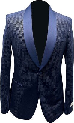 Velvet Shawl Collar One-Button Jacket