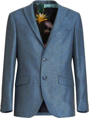 Textured Single-Breasted Blazer-AB