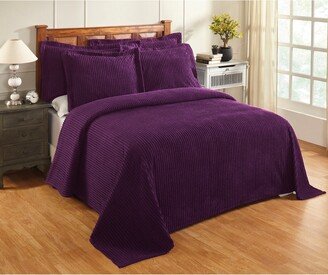 No Striped Cotton Reversible Bedspread-AA