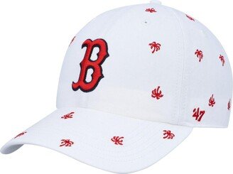 Women's White Boston Red Sox Spring Training Confetti Clean Up Adjustable Hat