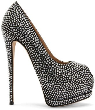 Sharon 140mm rhinestone-embellished heels