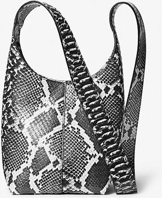 Dede Mini Python Embossed Leather Hobo Bag-AA