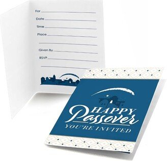 Big Dot of Happiness Happy Passover - Fill In Pesach Holiday Party Invitations (8 count)