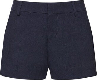 Wool mini shorts