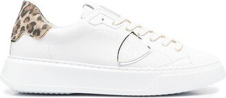 Contrast Heel-Counter Sneakers