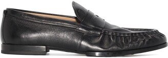 Debossed-Logo Penny Loafers