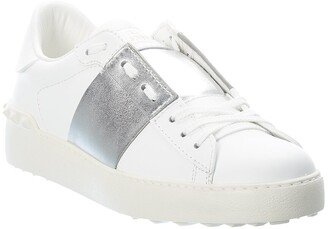 Rockstud Open Leather Sneaker