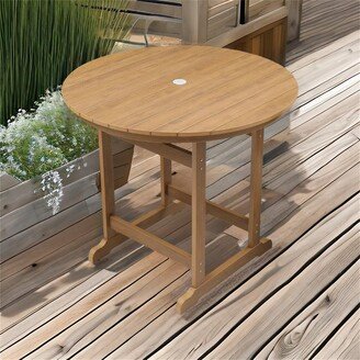 TONWIN Bar Table with Umbrella Hole for Outdoor