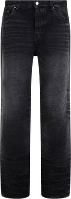 Logo Detailed Wide-Leg Jeans