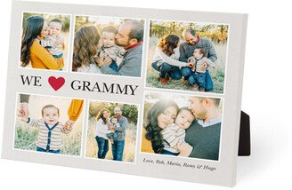 Easel Back Canvases: We Love Heart Collage Easel Back Canvas, 8X10, No Frame, Easel Back Canvas, Red