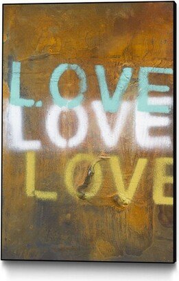 Kent Youngstrom Love Love Love Art Block Framed 24