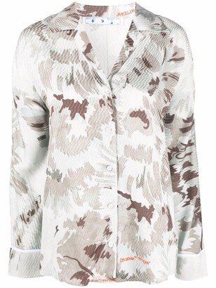 Abstract Floral-Print Shirt