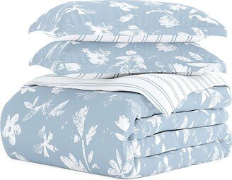 Linens & Hutch 3-Piece Reversible Country Home Duvet Cover Set