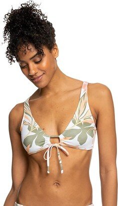 Beach Classics Bralette Bikini Top (Bright White Subtly Salty Flat) Women's Swimwear