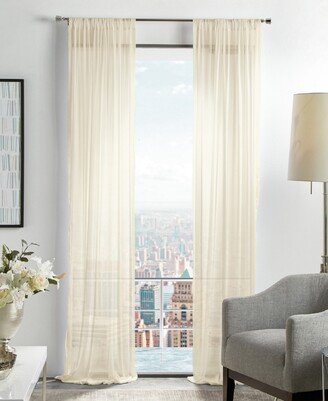 Martha Stewart Collection Glacier Poletop Sheer Curtain Panel Set, 84, Created For Macy's
