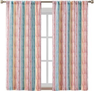 Set of 2 Gabbie Stripe Darkening Curtain Panels