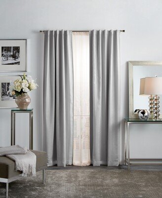 Martha Stewart Collection Park Avenue Backtab Lined Metallic Panel Pair, 95, Created For Macy's