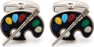 Logo-Engraved Cufflinks-AO