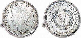 American Coin Treasures Liberty Nickel Bezel Coin Cuff Links