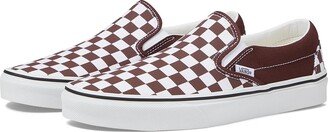 Classic Slip-On (Color Theory Checkerboard Bitter Chocolate) Skate Shoes