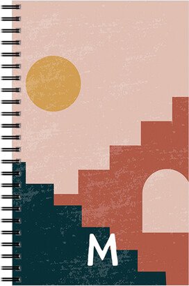 Notebooks: Sun Stairs Custom Text 5X8 Notebook, 5X8, Multicolor