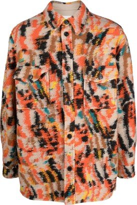 MARANT Otis patterned wool coat