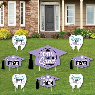 Big Dot Of Happiness Dental School Grad Outdoor Lawn Decorations - Graduation Party Yard Signs 8 Ct