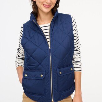 Women's Puffer Vest With Snap Pockets