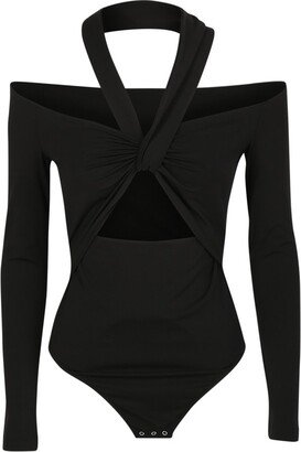 Knot Detailed Halterneck Bodysuit