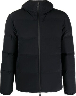 High-Neck Padded Hooded Jacket