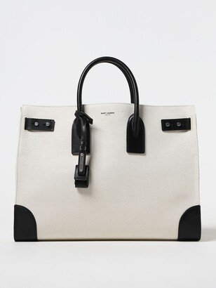 Sac De Jour bag in cotton canvas and leather
