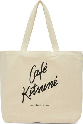 Beige 'Café Kitsuné' Tote