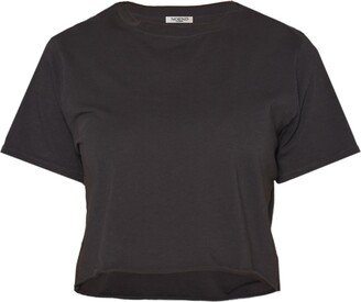 Noend Denim Cropped Loose Tee - Black