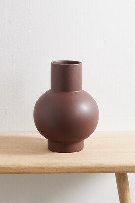 Strøm Large Earthenware Vase - Brown