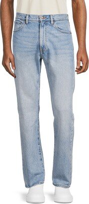 Mid Rise Straight Fit Jeans