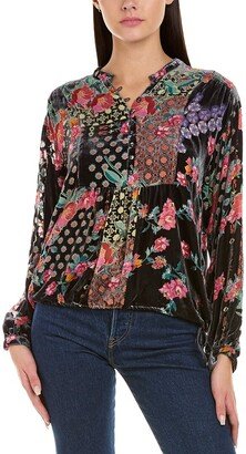 Cosima Silk-Blend Blouse