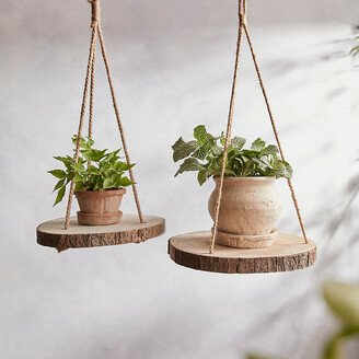 Wood Platform Planter Hanger