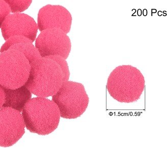 Unique Bargains Pom Felt Balls Fabric 1.5cm 15mm for Crafts Project DIY 200 Pcs