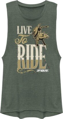 PBR Professional Bull Riders Live to Ride Women's Tank Top