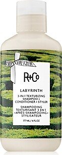 R and Co Labyrinth 3 In 1 Texturizing Shampoo + Conditioner + Styler 6 oz.